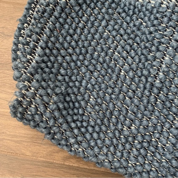 Antonello Tedde Blue Capriccioli Medium Handwoven Tote Bag - Picture 4 of 6